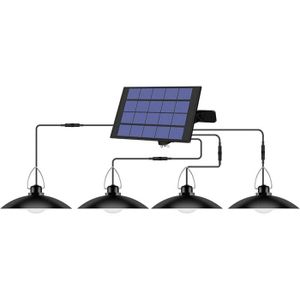 APPLIQUE EXTÉRIEURE Applique Extérieure Solaire 4 Têtes Imperméable À L'Eau - Blanc - LED - Détecteur de Mouvement - Énergie Solaire