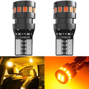 AMPOULE TABLEAU BORD (Orange)W5W 2015 LED intérieur de voiture lecture dôme lumière marqueur lampe 168 194 LED Auto cale ampoules de stationnement
