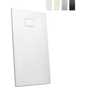 RECEVEUR DE DOUCHE Receveur de douche à l'italienne rectangulaire en résine 120x70 Stone, Couleur: Blanc