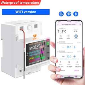WiFi Tuya Capteur de température sans fil, Smart Life Digital Thermomètre  hygromètre intérieur, compatible avec Alexa, avec stockage de données et  fonctions d'alarme : : Bricolage