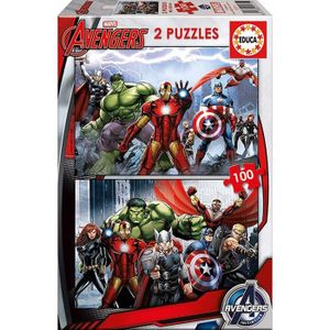 PUZZLE Puzzle Enfant - Avengers - 2 X 100 Pieces - Educa 