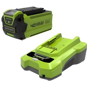 BATTERIE MACHINE OUTIL Pack GREENWORKS 40V - 1 batterie 2,0Ah Lithium-ion - 1 Chargeur