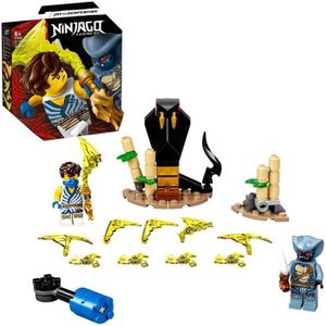 ASSEMBLAGE CONSTRUCTION LEGO® NINJAGO® 71732 Jay contre Serpentine Jeu de bataille épique incluant 2 miniatures de ninja guerrier
