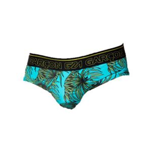 CULOTTE - SLIP Garçon - Sous-vêtement Hommes - Slips Homme - Palms Brief - Bleu