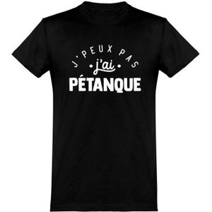TEEZILY T-Shirt Cadeau Homme la pétanque m’Appelle Shirt