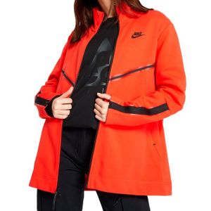 VESTE Veste Orange Femme Nike Tech Fleece Long