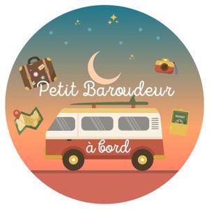 BÉBÉ À BORD  Sticker Bébé à Bord - Petit Baroudeur Campervan
