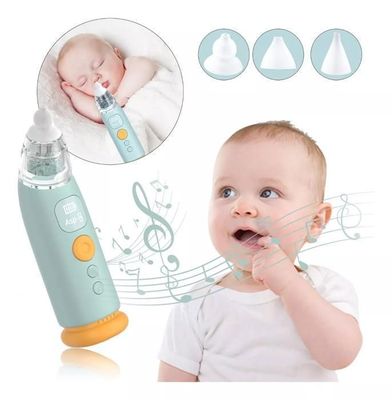 Mouche-bébé électrique Rechargeable - 3 Niveaux D'aspiration, 3 Embouts Silicone, Musique Et Lumières, USB-C