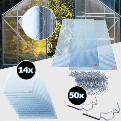 50 Clip A W In Acciaio Inox Per Serra Da Giardino - Fissaggio Telo Per Finestre E Vetri