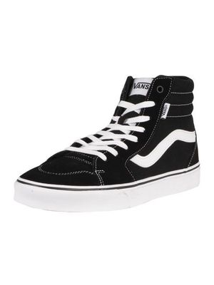 Vans montant noir femme top