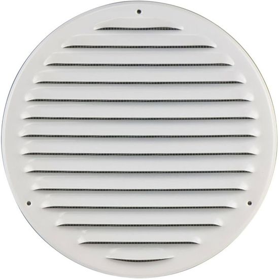 Grille D'aération Métal Blanc 200x200mm Avec Volet - Ventilation Propre Et Efficace