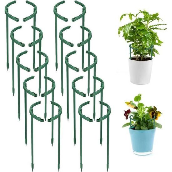 Tuteur plante intérieur Pack de 20 Plastique durable Demi cercle — free download