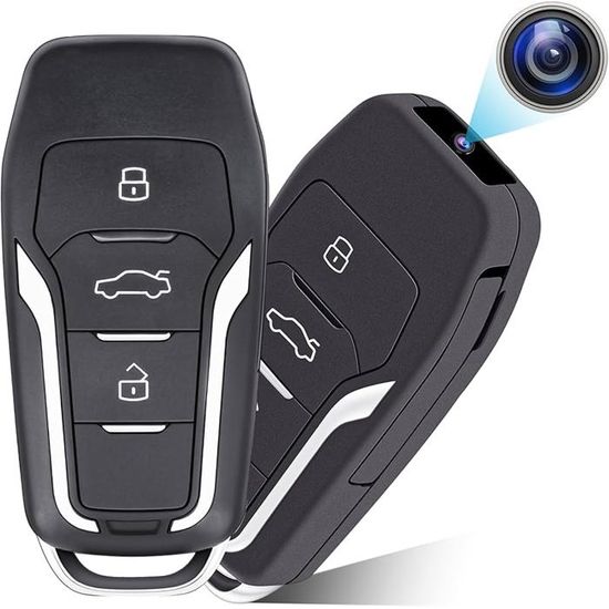 Mini caméra clé voiture 64Go - HD 1080P portable surveillance CAMERA IP ...