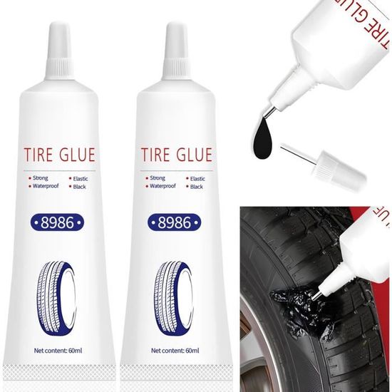 KIMISS Bande De Pneu 50 Pièces Noir Pneu Tubeless Pneu Crevaison