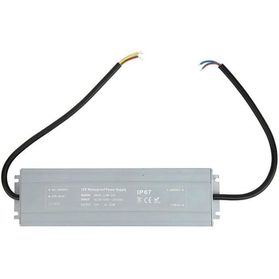 Transfo LED 24V 80W IP67 YIOVVOM – Alimentation étanche 220V AC Pour Rubans Et Projecteurs