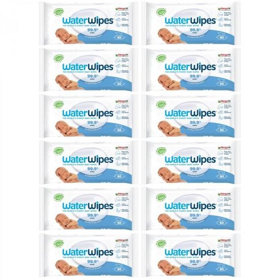 WaterWipes Lingettes humides bio - 60 pièces