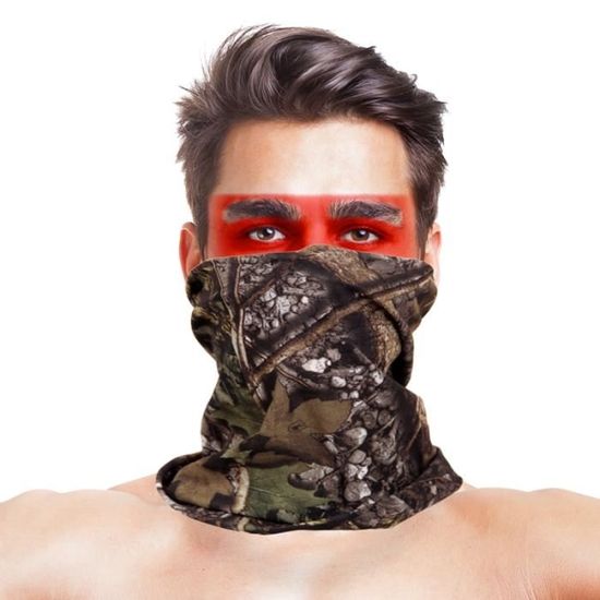 Bandana Masque écharpe Multifonction – Tissu Respirant, Taille Unique, Pour Sport Et Plein Air (moto, Randonnée, Ski…)