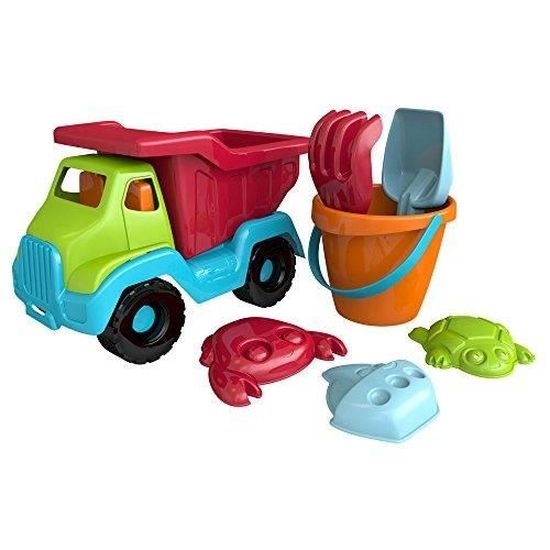 226704 Set jeux de plage pour enfant 7 pièces avec seau et éléments co 226704 Set jeux de plage pour enfant 7 pièces avec seau et éléments co