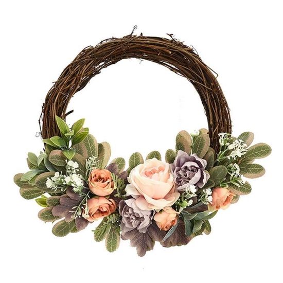 Lot De 3 Anneaux Couronne Lune En Vigne Séchée - Décoration DIY Pâques Noël