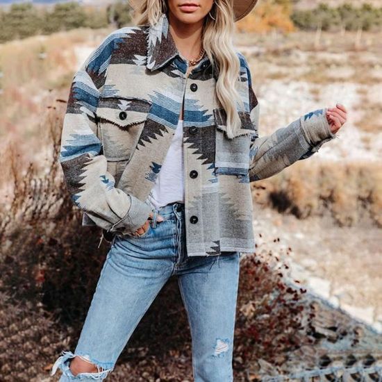 Veste en jean discount ethnique