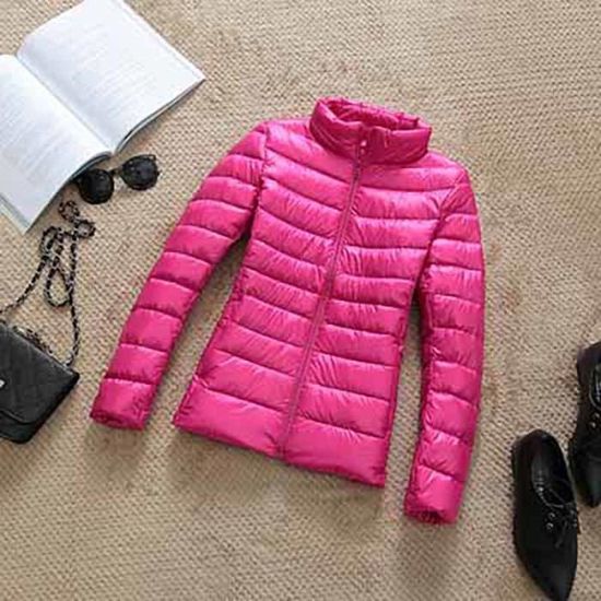 Veste En Duvet Ultralégère Femme MILASIA - Capuche, Compressible, Pour Randonnée, Printemps/automne