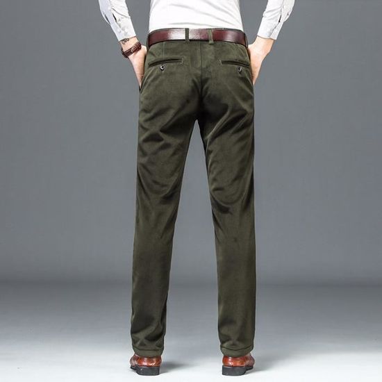 Pantalon D'hiver Fille En Velours Côtelé Doublé Polaire - Taille élastique, Confortable - Pour Tous Les Jours, école, Loisirs - 13