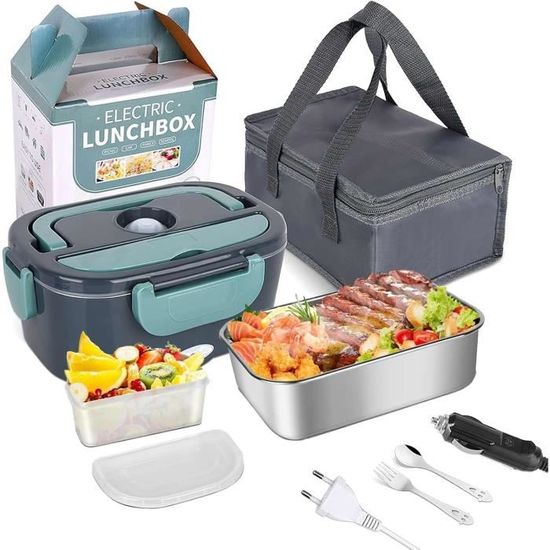 Lunch Box Chauffante Rechargeable 1.2L - Batterie Intégrée 16000mAh - Maintien Au Chaud USB-C