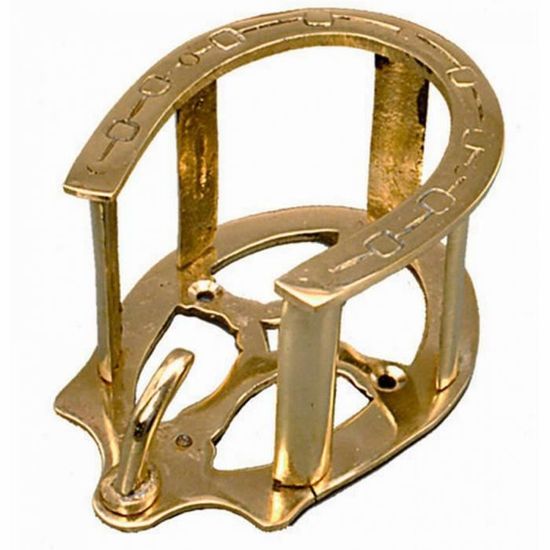 Ancen et rare médallon de harnas ou de brde pour cheval décor de