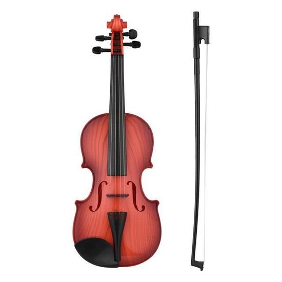 Violon Miniature En Bois Avec Support Et Mini Archet - Décoration Maison 8x3x1.5cm