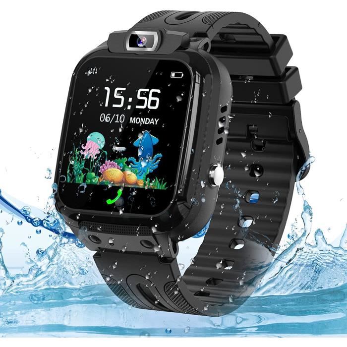 ELEJAFE Montre Connectée Enfant Avec SOS Appel, Montre Connectée Garcon Fille Avec 24 Jeux éducatifs, Montre Telephone Enfant Réveil Caméra Musique Vacances Cadeau 3-12 Ans