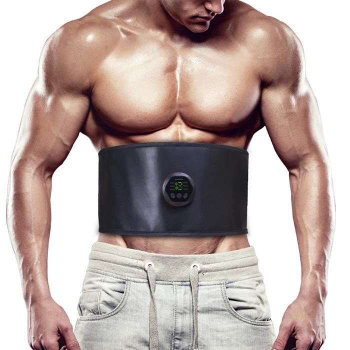 BOYOU Ceinture Abdominale Stimulateur Musculaire Noir