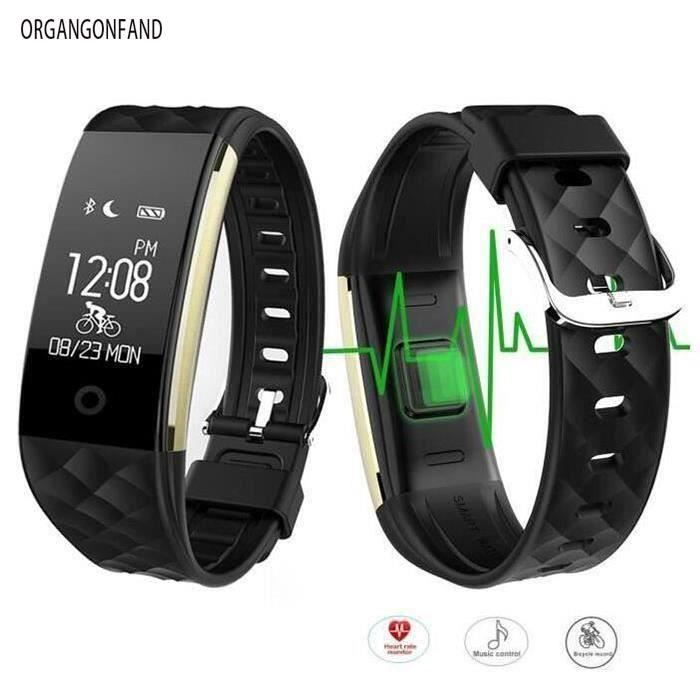 Fitness Tracker SR2 d'Activité Cardio Smart Bracelet Connecté Sport Fitness Montre Cardio Montre Connectée Sport Etanche IP67 Blueto