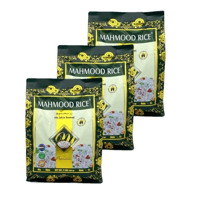 Lot 3x Riz blanc basmati XXL - Sac 900g