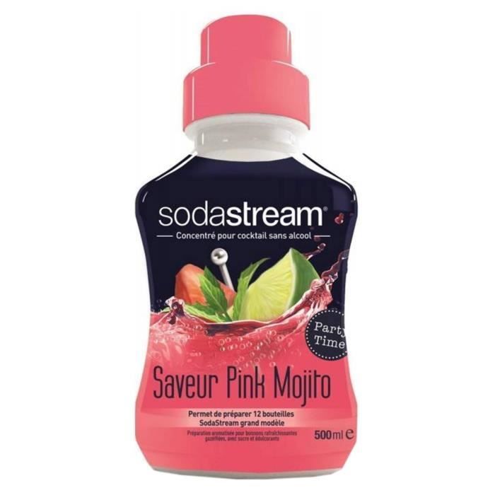 Sodastream Concentré pour Cocktail sans Alcool Saveur Pink Mojito 500ml (lot de 9)
