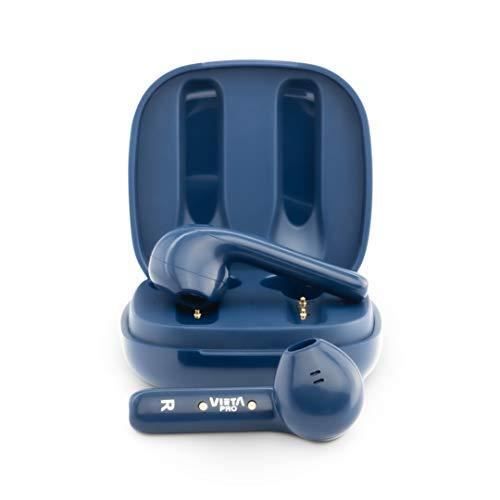 Vieta Pro It Plus Casque sans Fil Bluetooth 5.0, True Wireless, Double Microphone, IPX7 et capteur Optique Bleu