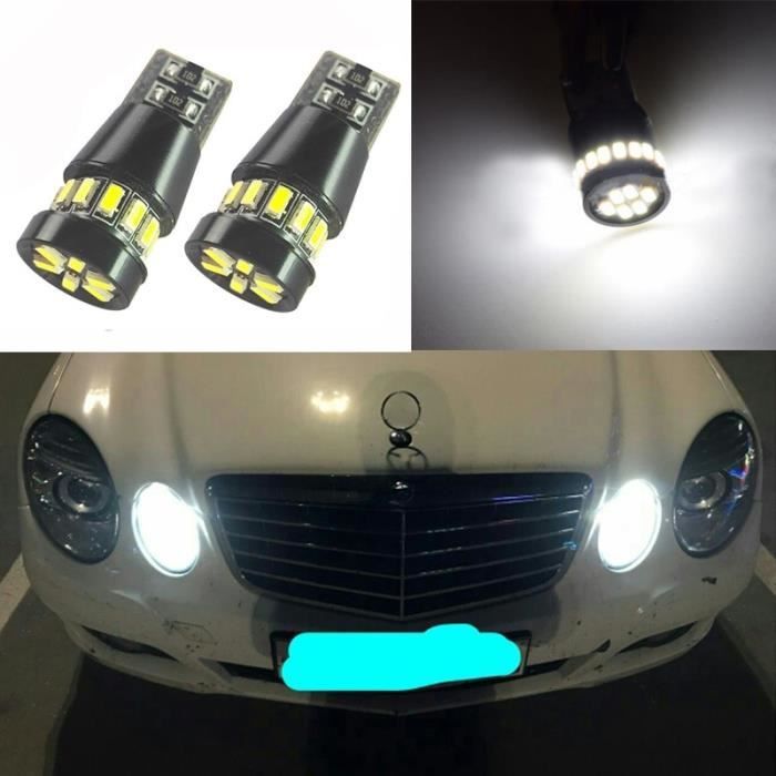 Émettant couleur 2pcs W5W LED Canbus De Ampoules De Pharès Mercedes Benz Verser Voiture W211 W203 W204 W210