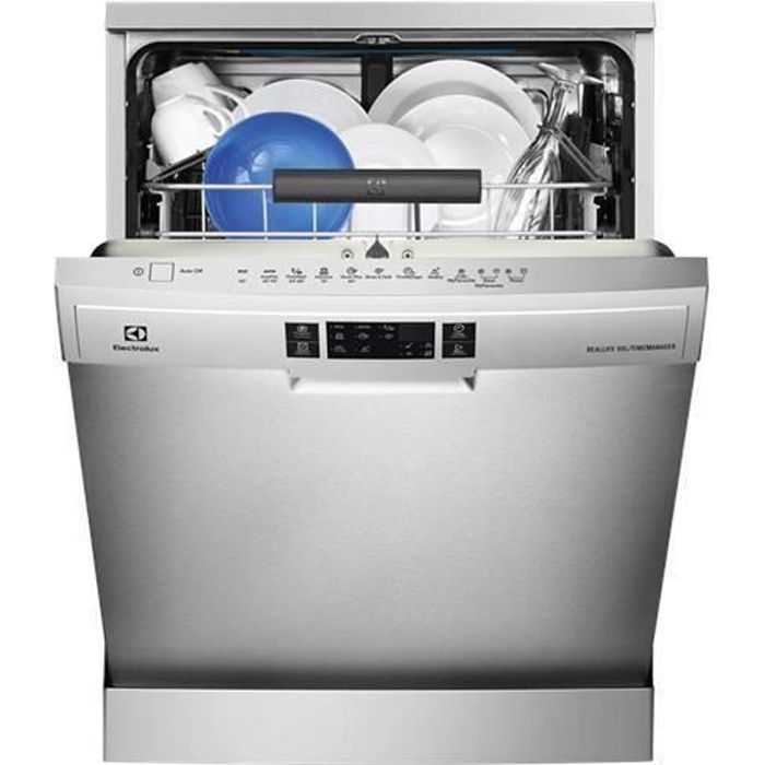 Electrolux ESF 7552 ROX, Sous comptoir, Acier inoxydable, Taille maximum (60 cm), Gris, boutons, Toucher, LCD