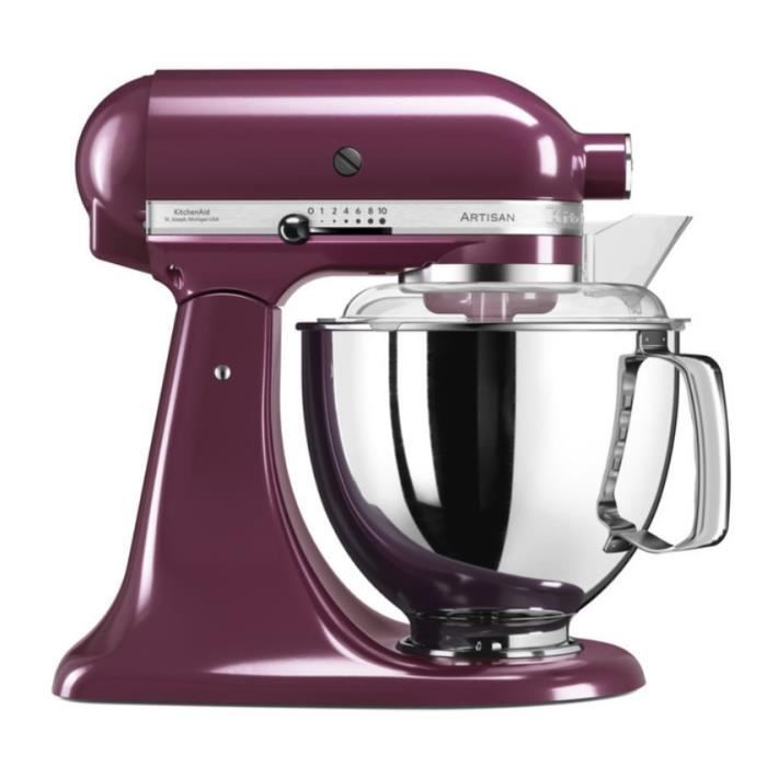 Kitchenaid - robot sur socle 4,8l 300w prune - 5ksm175pseby