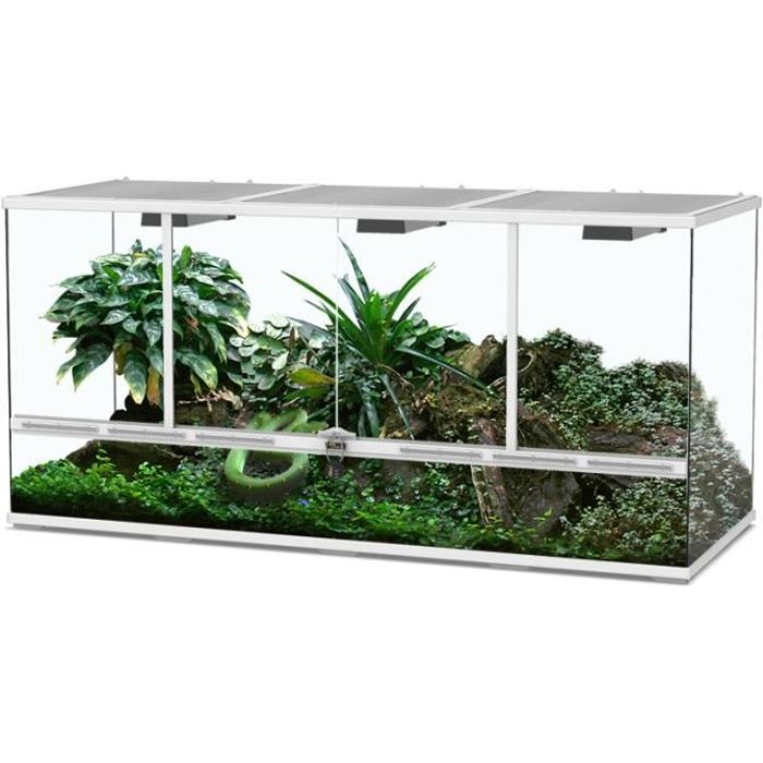 Terrarium 132x45x60 Blanc - Aquatlantis