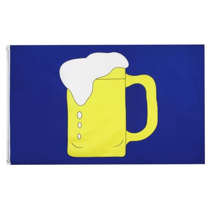 1 pc impression tirer drapeau coloré délicat décor créatif bière verre bannière pour la maison Bar KIT VERIN DE CARROSSERIE