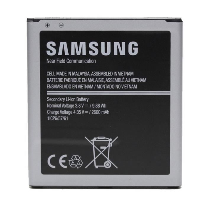 Batterie d origine Samsung EB-BG531BBE Noir 2600mAh pour GALAXY J5..