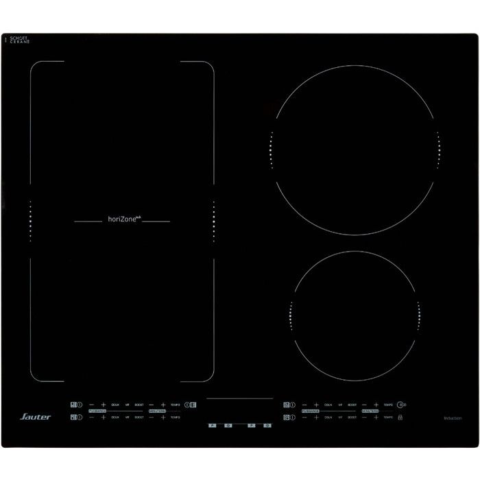 SAUTER Table de cuisson  induction SPI6467B - 3 foyers - Commandes tactiles