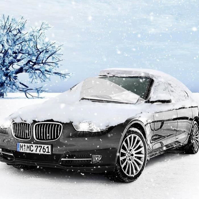 SHOP-STORY - Bâche Housse Magnétique pour Protection Pare-Brise de Voiture contre Neige Givre Gel Soleil - Été / Hiver