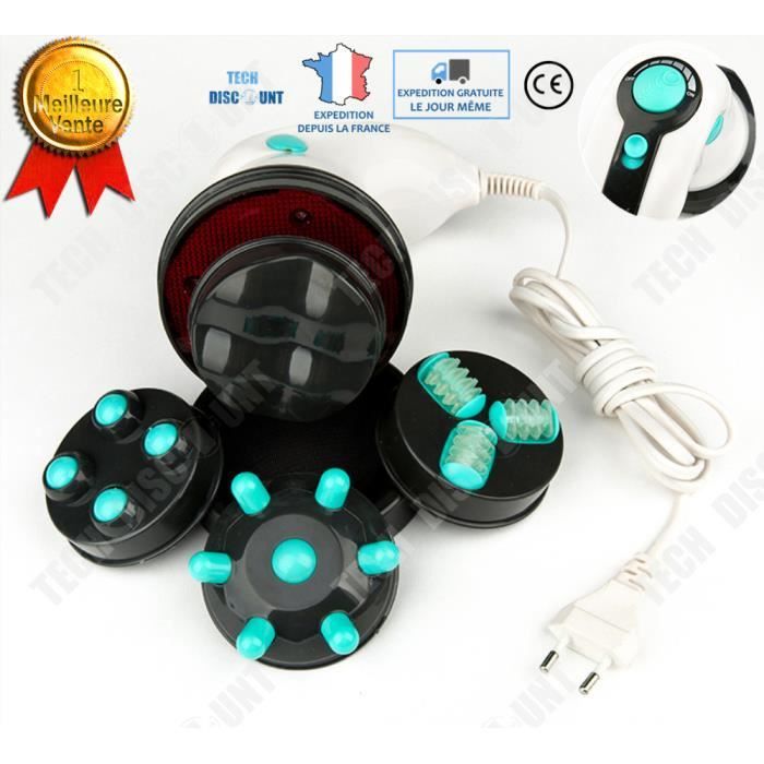 TD® Masseur anti cellulite accessoire professionnel relaxation 4 modes électriques massage profond relaxation muscles