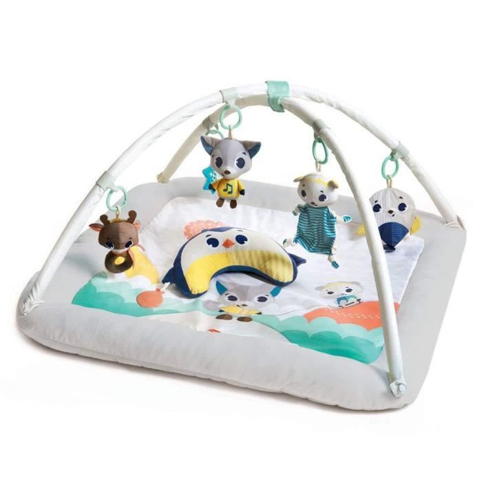 Tiny Love Gymini Tapis d'éveil Bébé Epais, Ultra Confort, Avec Jouet Musical, Dès la naissance, Collection Polaire, 0m +, 93 x 85