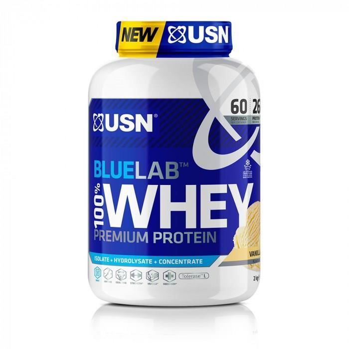 USN Blue Lab Whey Vanille USNBLW13 - Bleu et blanc - 2 kgs