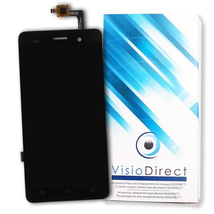 Ecran complet pour Wiko Lenny 3 noir vitre tactile + ecran LCD de telephone portable - Visiodirect -