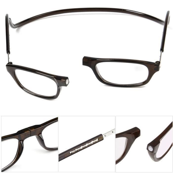 +2.0 Lunette De Lecture Anti-Fatigue Loupe Radiation Protection Presbytie Aimant Léger