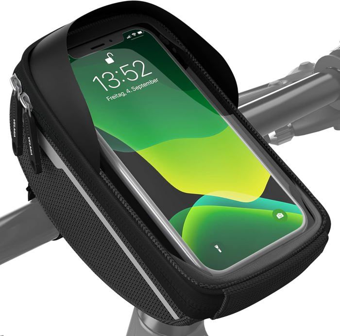 Sacoche étanche Retoo Pour Vélo/moto – Support Téléphone Rotatif 360°, Compatible Jusqu’à 6,3 Pouces – Navigation Et Rangement