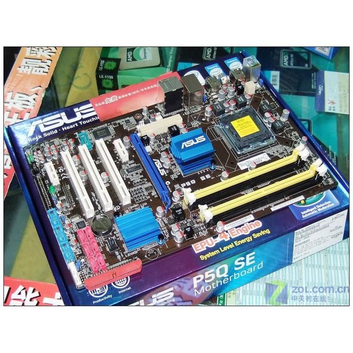 Carte mère ASUS P5Q SE Intel P45 LGA 775 4xDDR2 16GB ATX - Asus